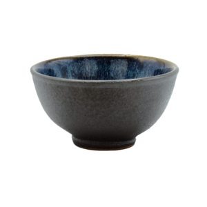 Tmavá menší miska z keramiky – Keramický kalíšek na čaj 80ml