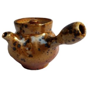 Keramická konvička – Originální kyusu z pece na dřevo 120ml