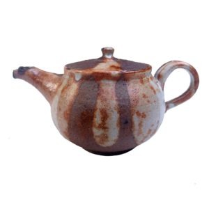 Keramická konvička z pece na dřevo – Pologlazovaná konvička na čaj – 180 ml
