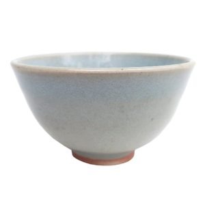 Bledě modrá čajová miska – Kalíšek z pece na dřevo 150ml