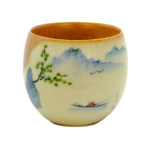 Čínský šálek kulatý – Ručně malovaná keramika 80ml
