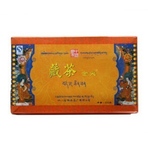 Tibetský černý čaj – Lisovaný Kang Zhuan 2002