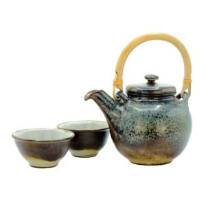 Čajová sada – Originální keramická konvice s miskami