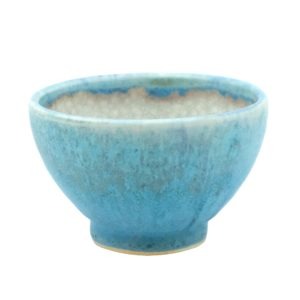 Modrý čajový šálek – Krakelová miska