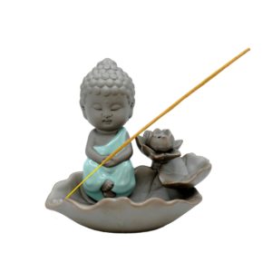 Malý Buddha – Keramický stojánek na vonné tyčinky