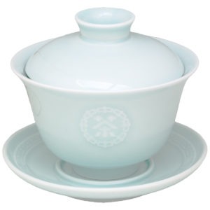 Zhong světle modrý – Zdobený porcelán 140ml
