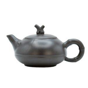 Yixingová konvička kovově černá – Malá čajová konvička 120 ml