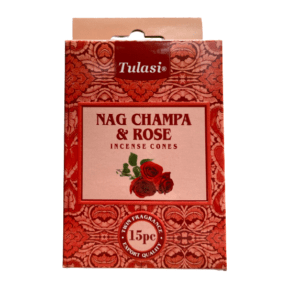Vykuřovací kužílky Tulasy – Nag Champa and Rose