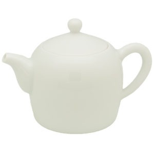 Moderní bílá konvička – Porcelánová čajová konvička 235ml