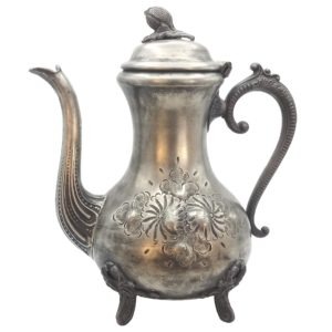 Stará turecká konvice na nožkách – Tradiční čajník 1L – BAZAR