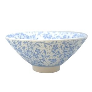 Porcelánová miska modrobílá kvítka – Tenký porcelán 50ml