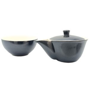 Porcelánový japonský hóhin – Minijapan leskle černý 200ml