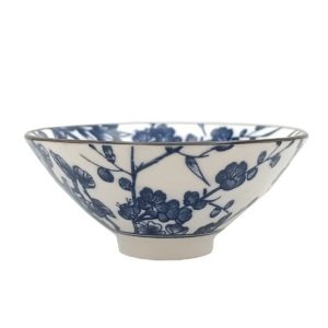 Porcelánová miska rozkvetlá sakura s ptáčky – Tenký porcelán 50ml