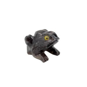 Kamenná černá žabka – Čajový duch